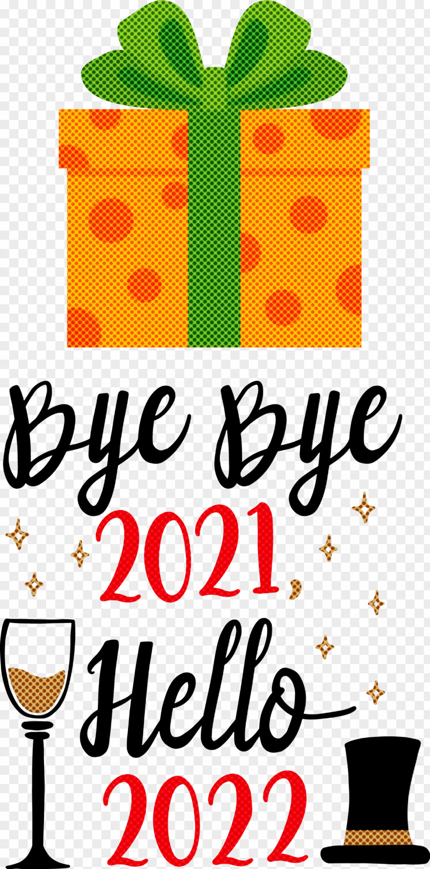 Hello 2022 New Year PNG