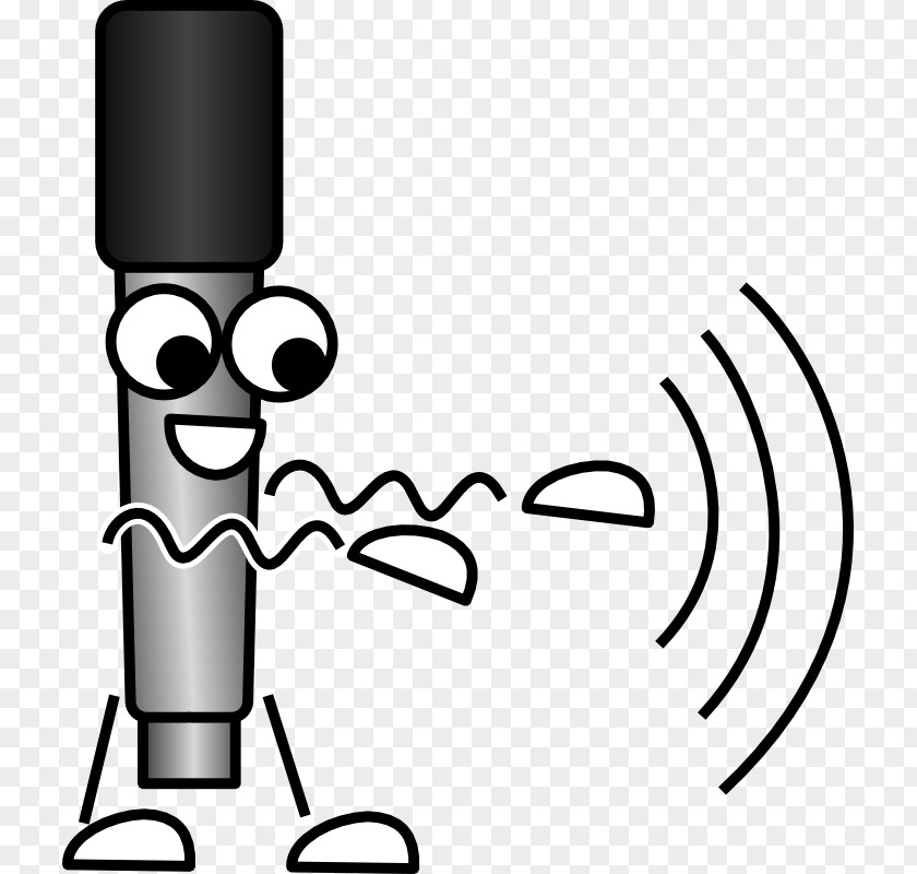 Mike Cliparts Microphone Sound Wave Comics PNG
