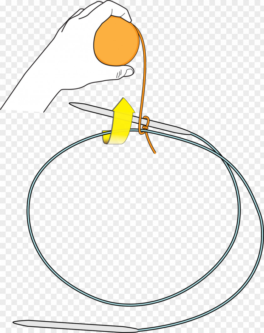 Stitch Needle Casting On Research Knitting Line Art Clip PNG