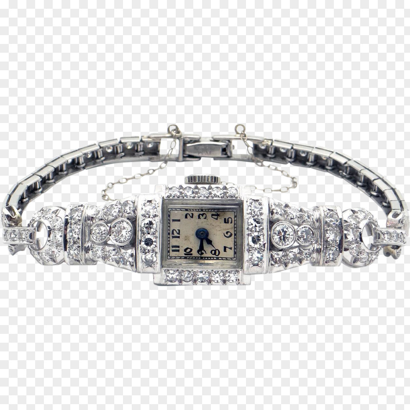 Watch Bracelet Strap Bling-bling Silver PNG