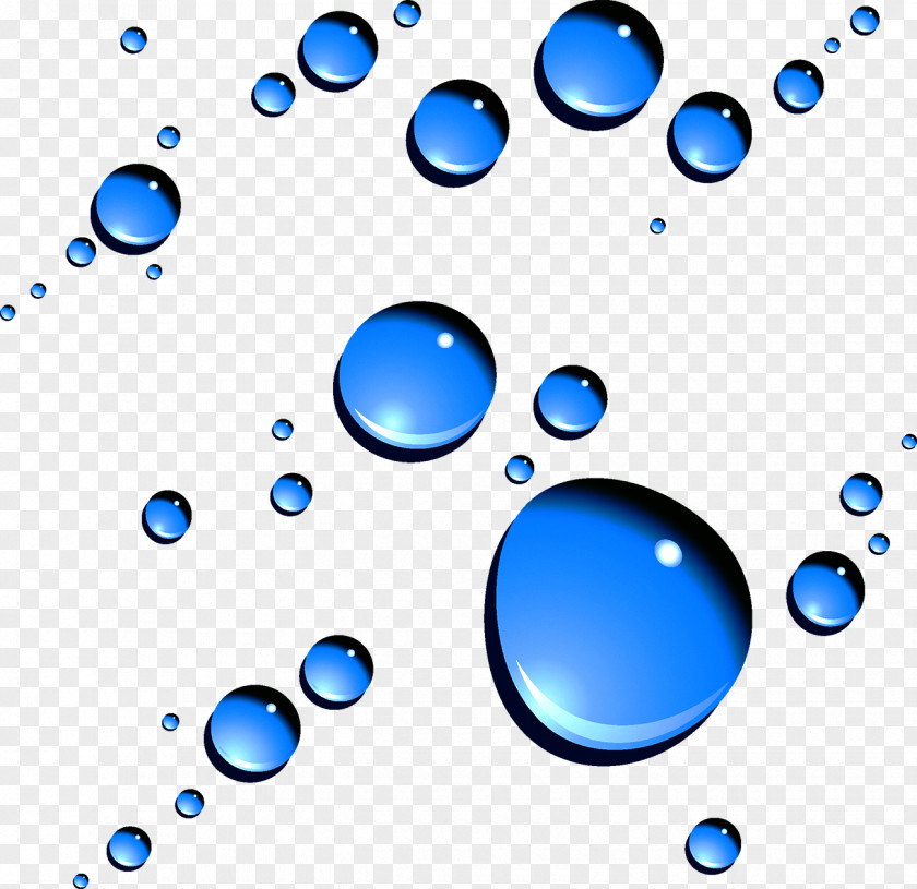 Blue Water Drop PNG