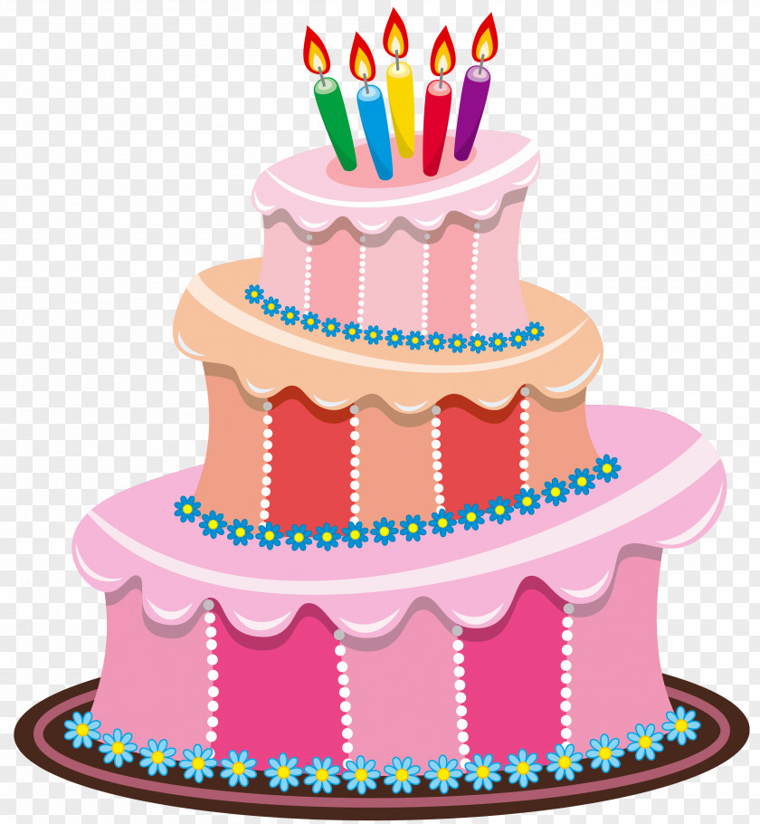 Pink Birthday Cake Clipart Clip Art PNG