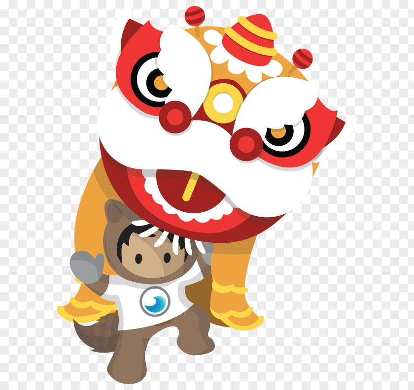 Salesforce Sign Lion Dance Clip Art San Francisco Chinese New Year Festival And Parade Illustration PNG