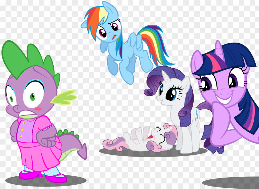 Sweety Diapers Pony Spike Rarity Sweetie Belle Twilight Sparkle PNG