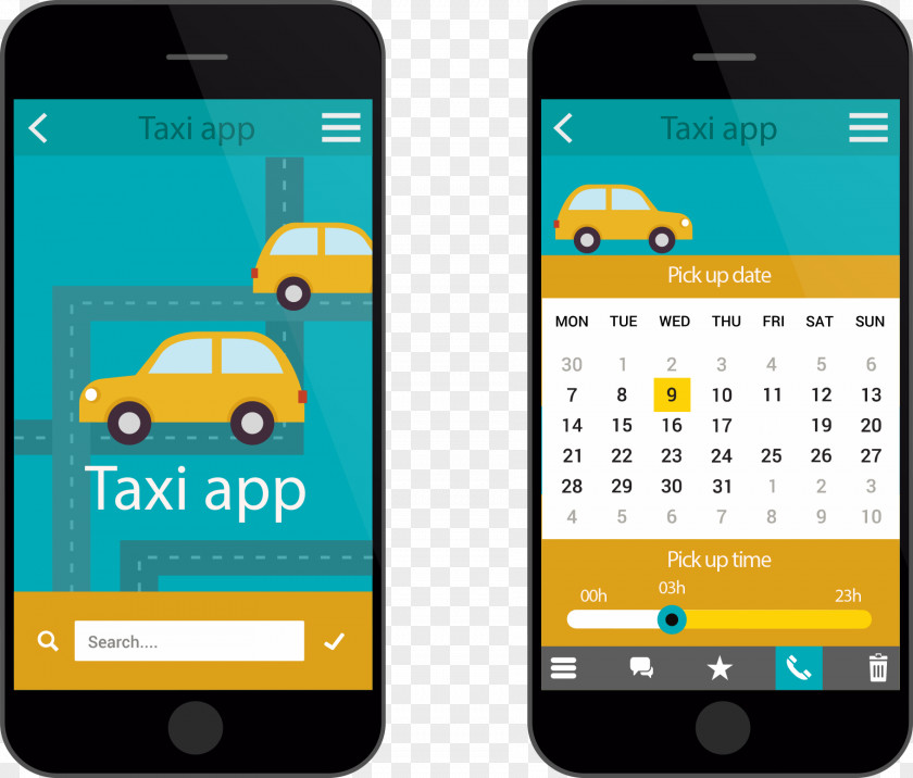 Vector Car Phone Taxi Euclidean Download PNG