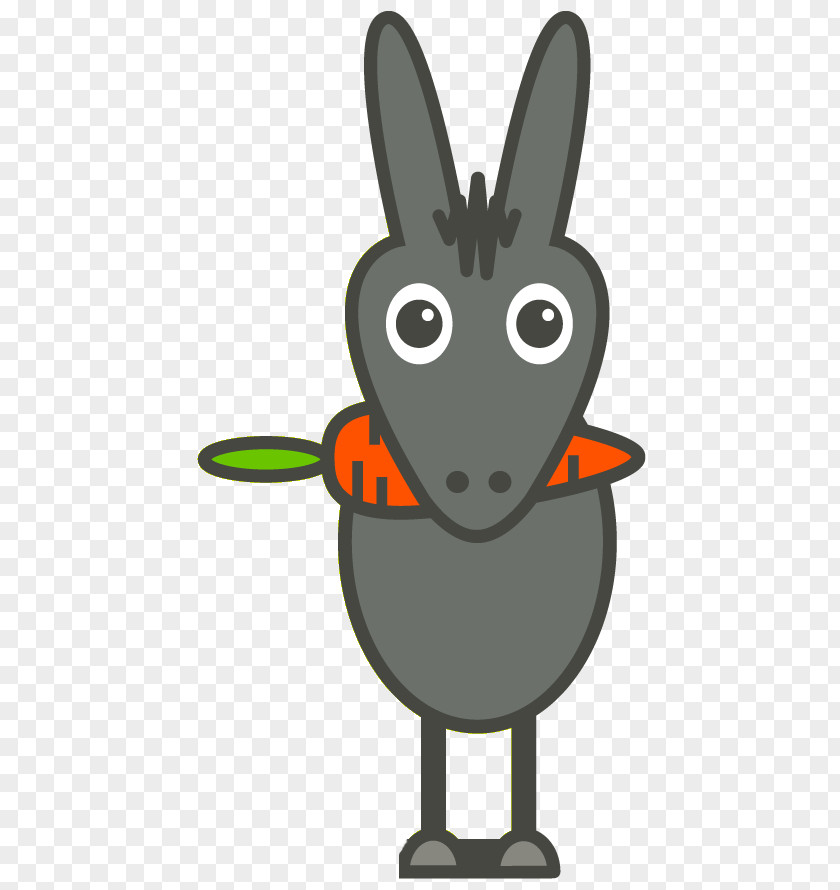 Esel Ribbon Domestic Rabbit Hare Easter Bunny Illustration PNG