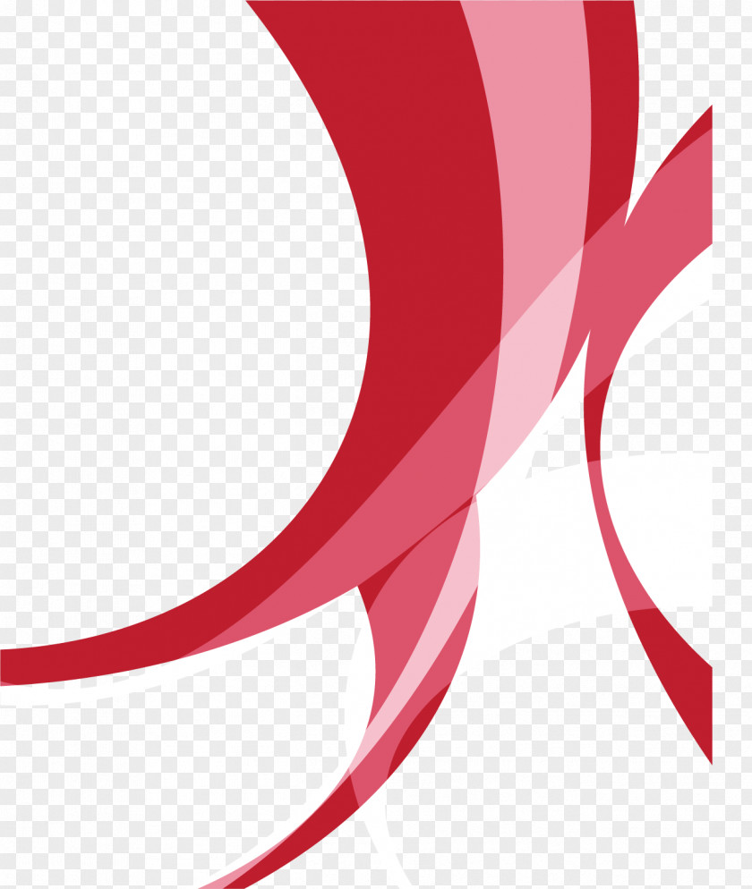 Festive Red Wavy Line Computer File PNG