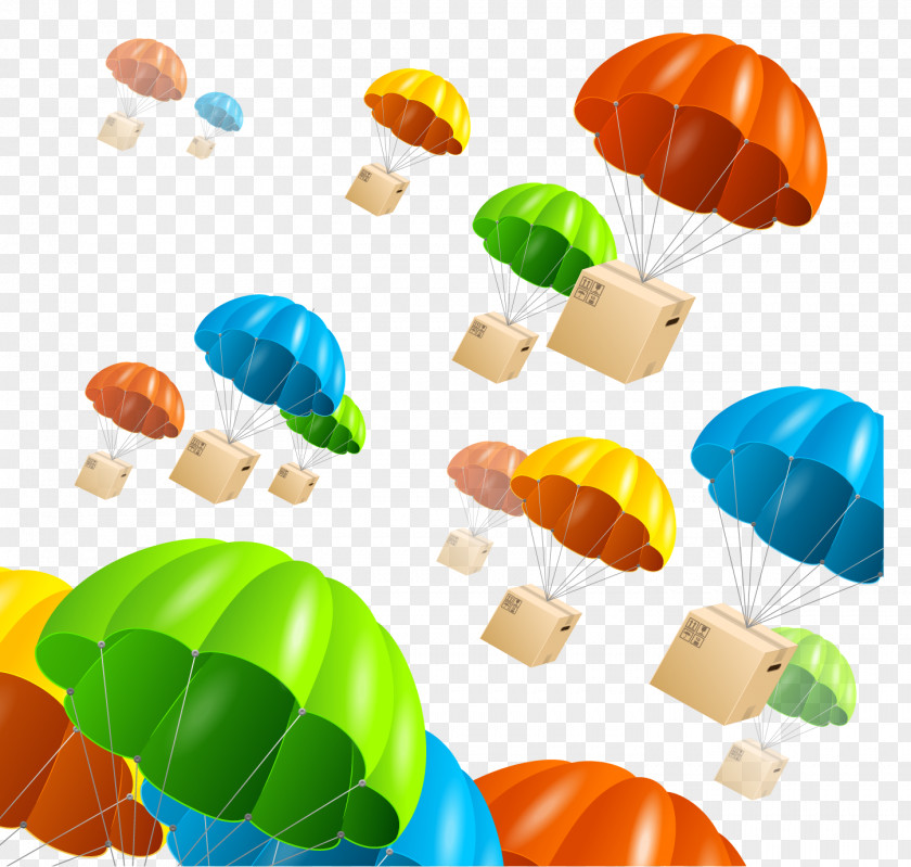 Parachute Parachuting Illustration PNG