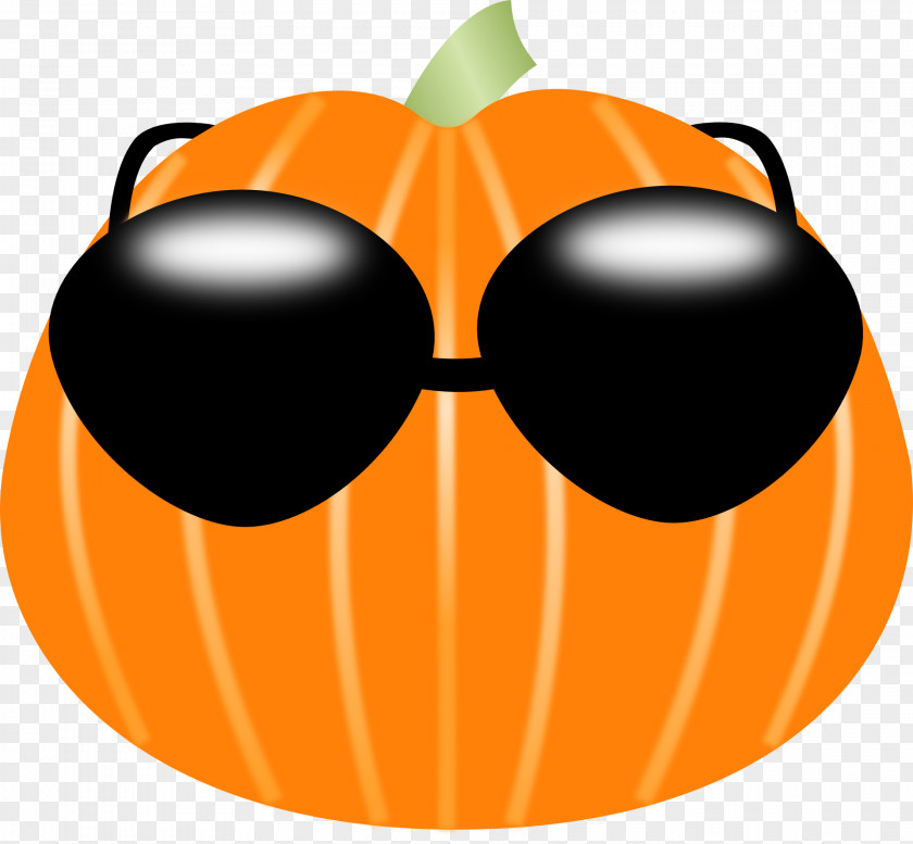 Pumpkin Sunglasses Clip Art PNG