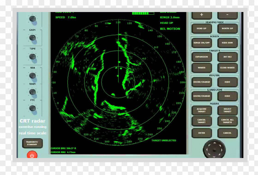 Ship Marine Radar Simulation System PNG