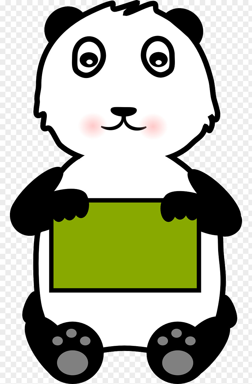 Sitting Panda Giant Bear Clip Art PNG