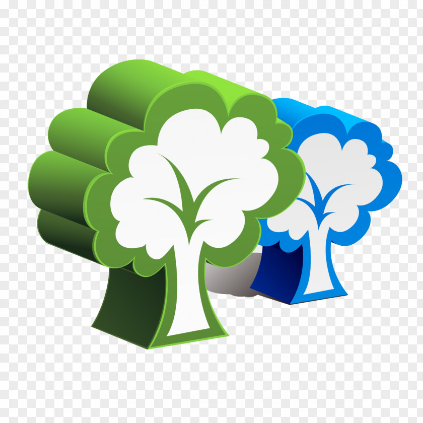 Creative Tree Models Petal Green PNG