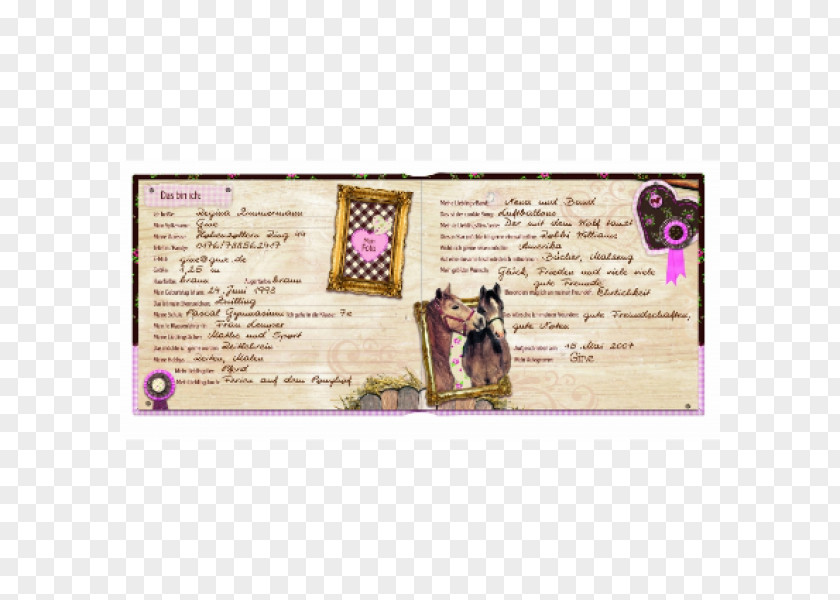Horse Hound Dog Text Coppenrath Purple Picture Frames PNG