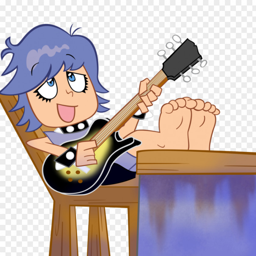 Hi Puffy AmiYumi Foot Guitar PNG