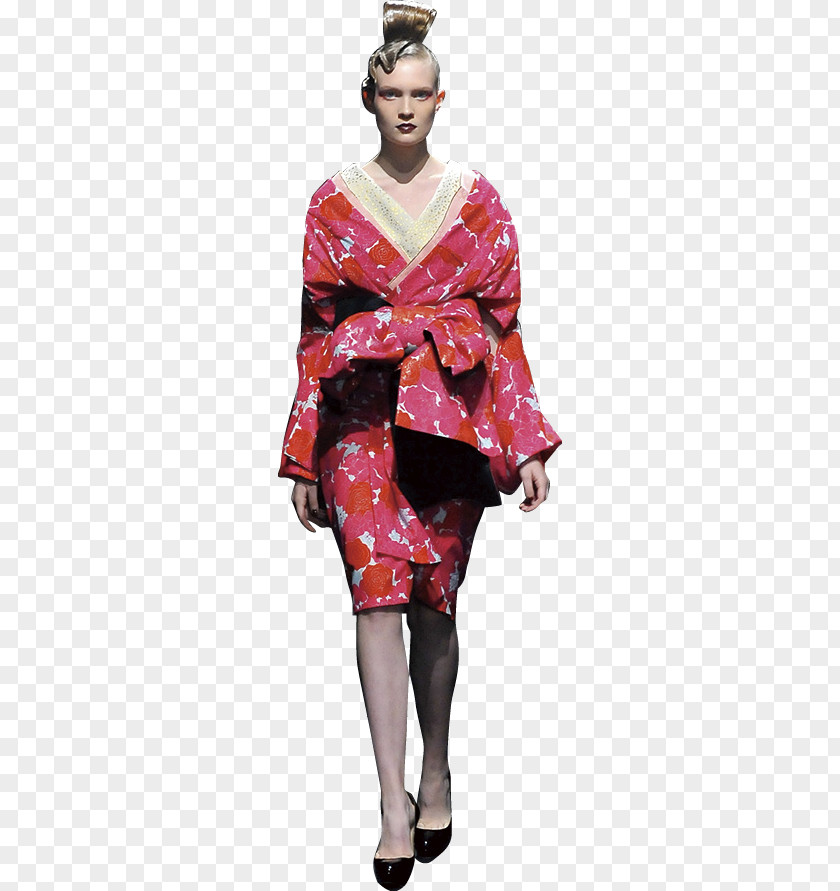 Japan Kimono Costume Fashion Maroon PNG