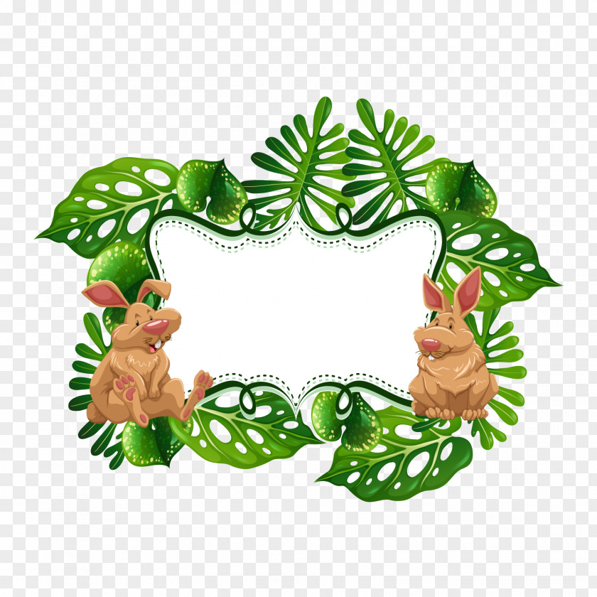 Vector Bunny Banner European Rabbit Royalty-free Euclidean Illustration PNG