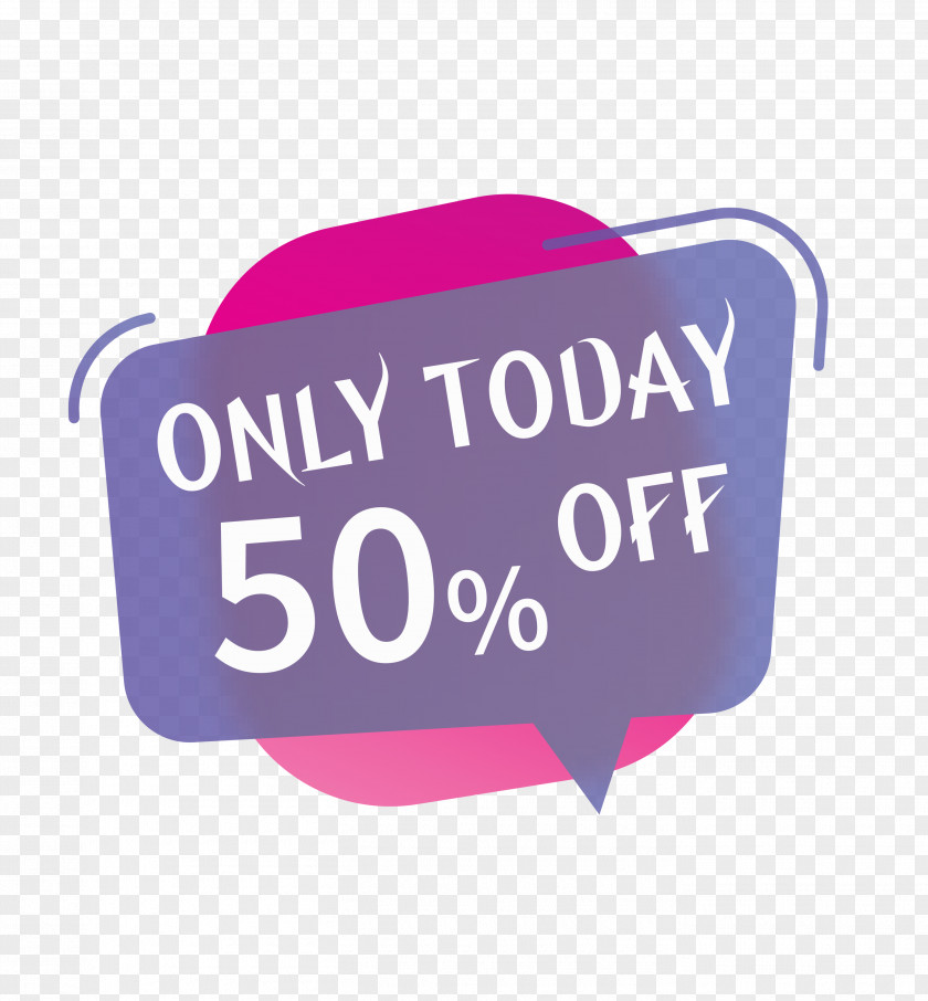 50 Off Sale Only Today PNG