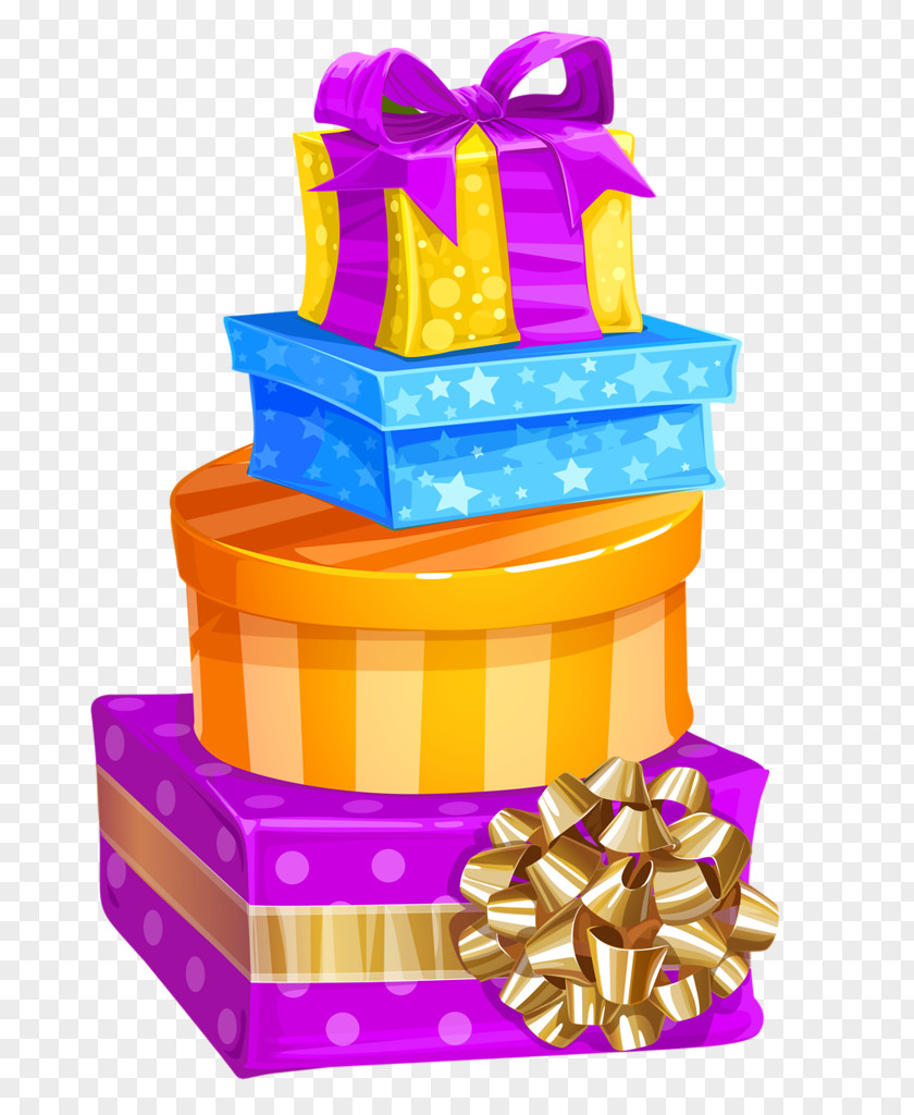 Birthday Gift Christmas Box Clip Art PNG