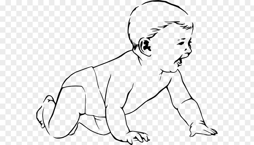 Infancy Stage Clipart Infant Child Crawling Diaper Clip Art PNG