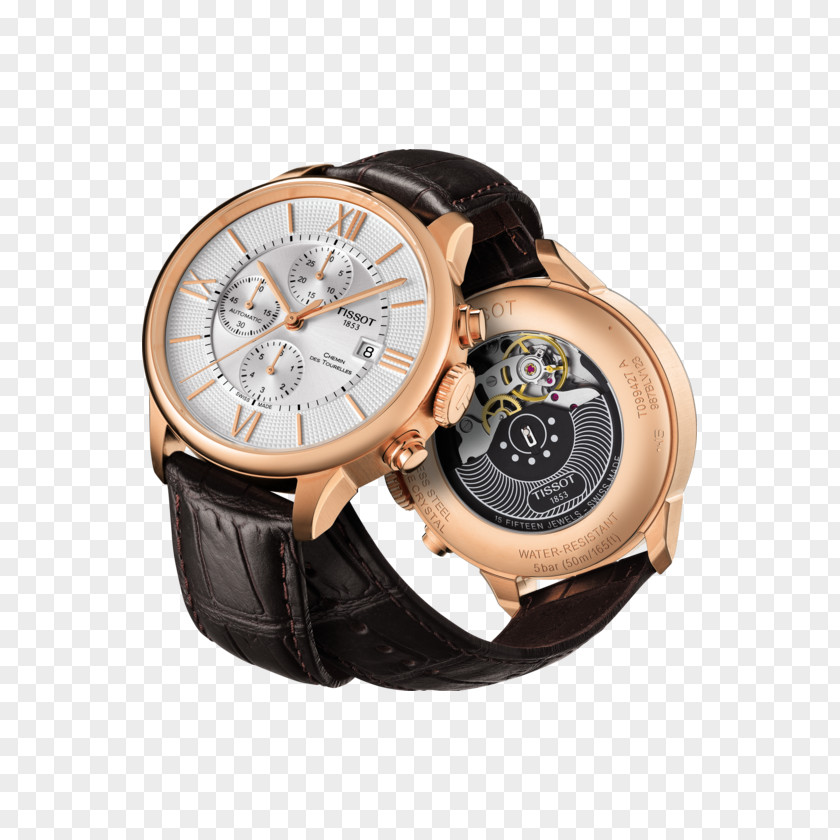 Watch Chronograph Tissot Clock Chemin Des Tourelles PNG