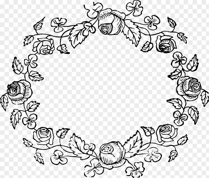 Floral Design Wreath Flower Drawing Image PNG
