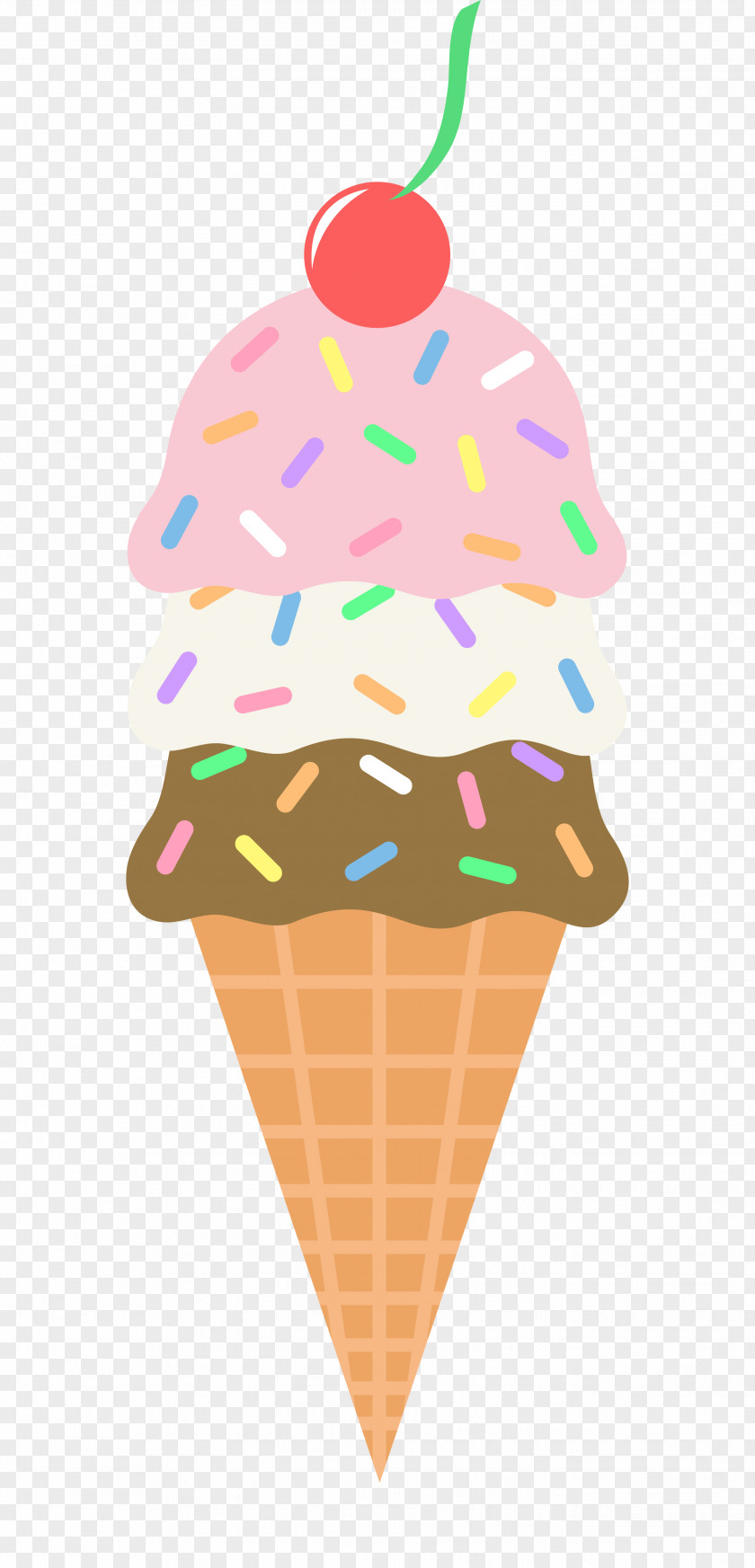 Icecream Cliparts Ice Cream Cone Sundae Neapolitan PNG