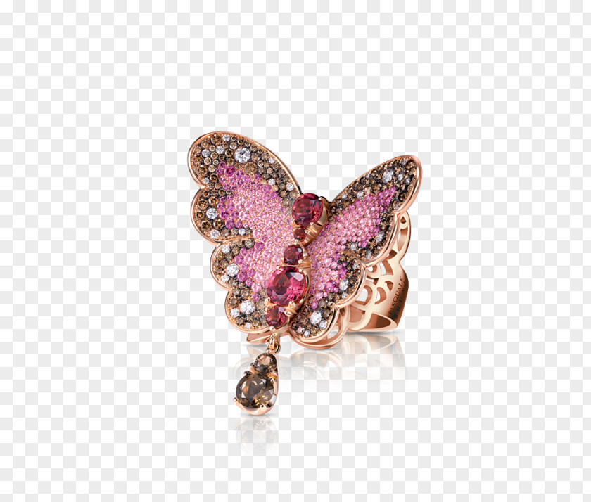 Butterfly Brooch Jewellery Ring Gemstone PNG