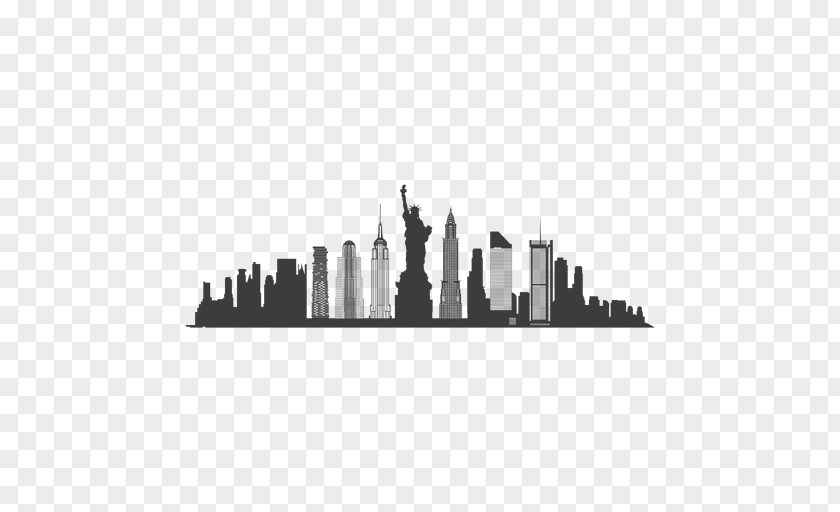 City Silhouette New York Skyline PNG