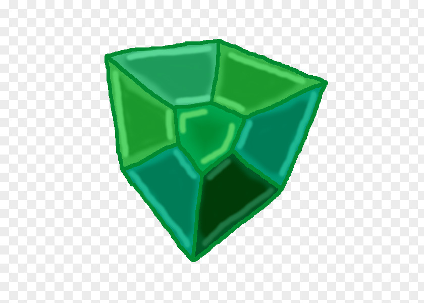 Emerald Gem Logo Plastic Desktop Wallpaper PNG
