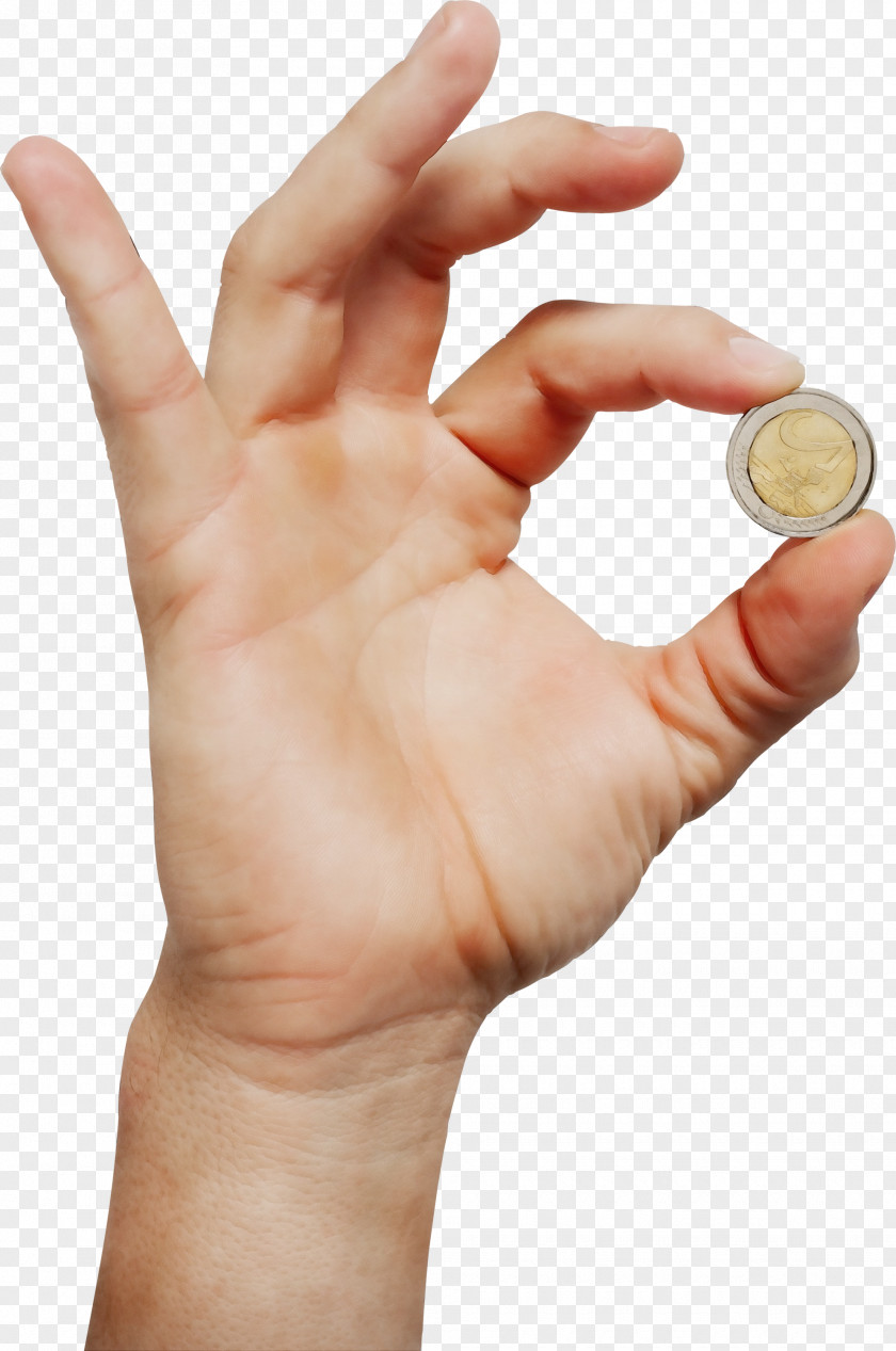 Nail Coin Hand Finger Skin Gesture Arm PNG