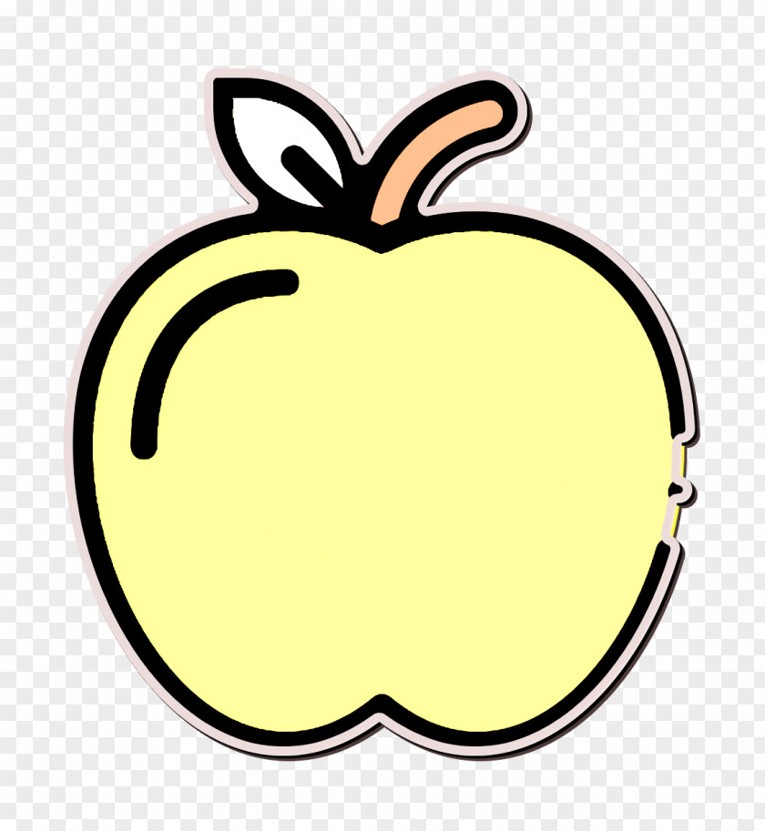 Summer Food And Drinks Icon Apple Fruit PNG