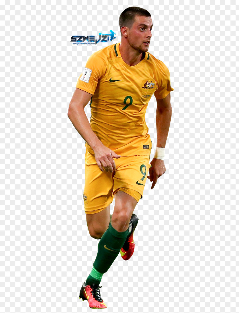 Tomi Juric Soccer Player Jersey Australia National Football Team Art PNG