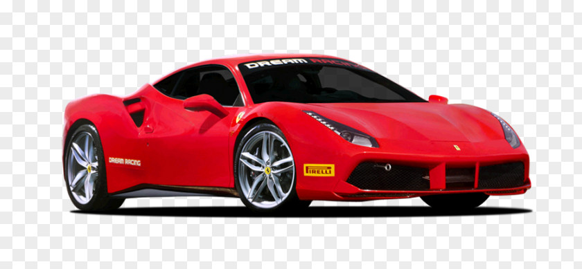 Ferrari 488 Sports Car Luxury Vehicle PNG