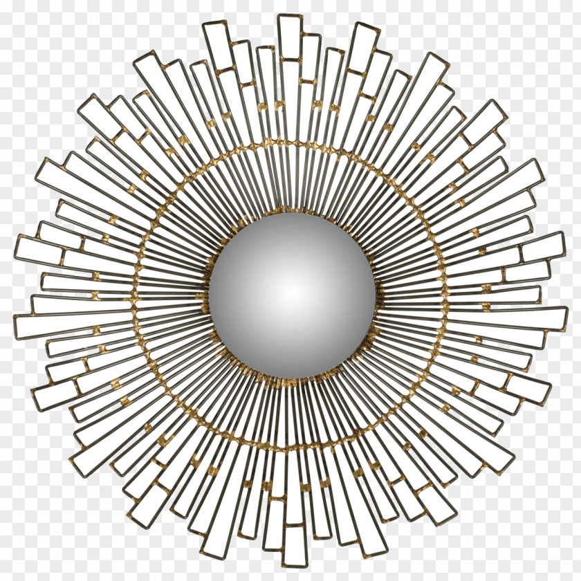 Mirror Wall Metal Gold Concave Function PNG