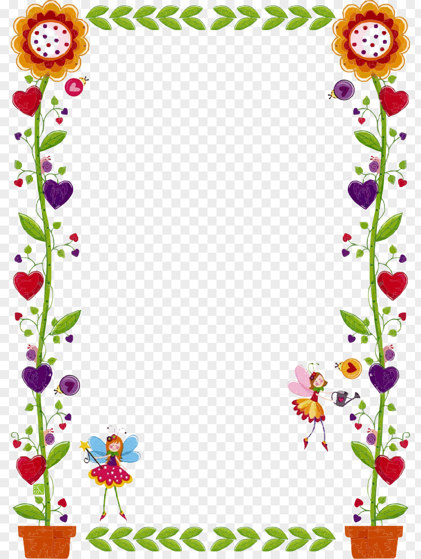 Sunflower Border Borders And Frames Paper Clip Art PNG