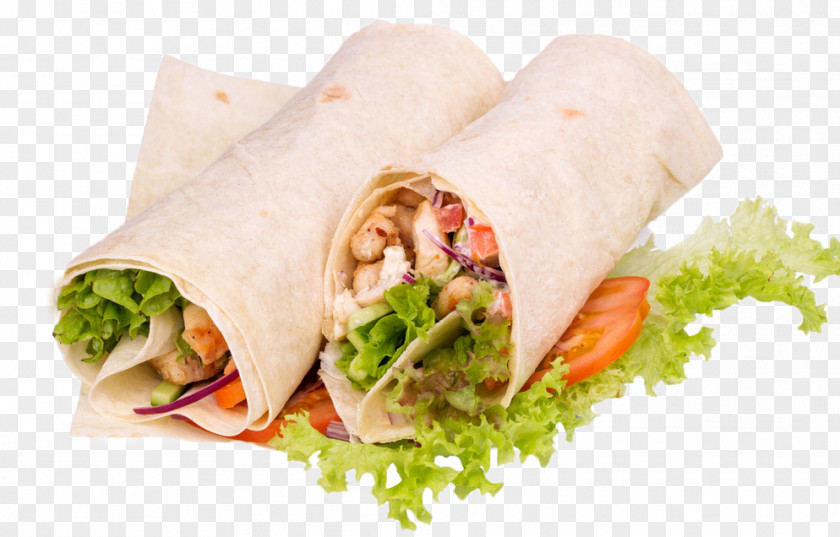 Two Chicken Roll Shawarma Wrap Pita Cafe Small Bread PNG