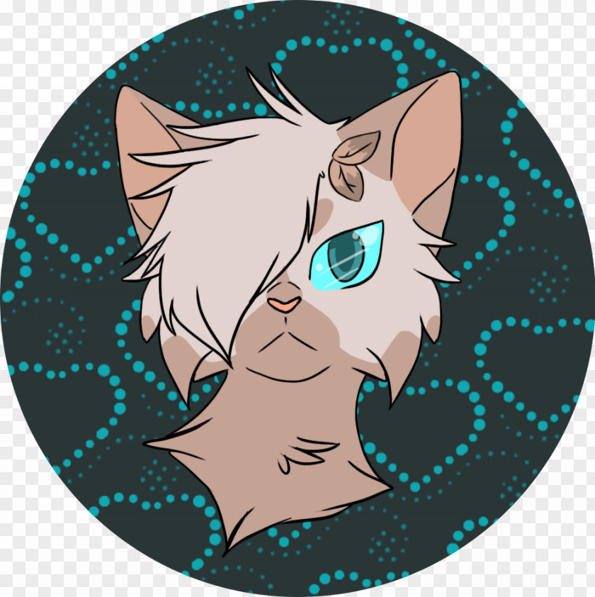 Cat Whiskers Green Turquoise PNG