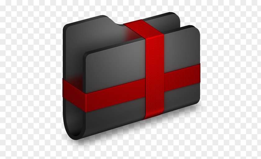 Package Black Folder Angle Brand Red PNG
