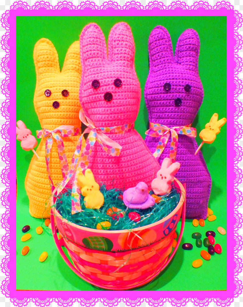 Rabbit Easter Bunny White Crochet Pattern PNG