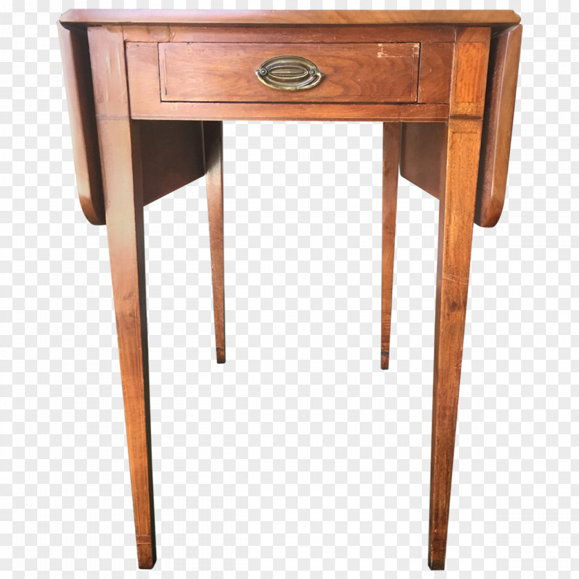 Antique Table Furniture Inlay Drawer Mahogany PNG