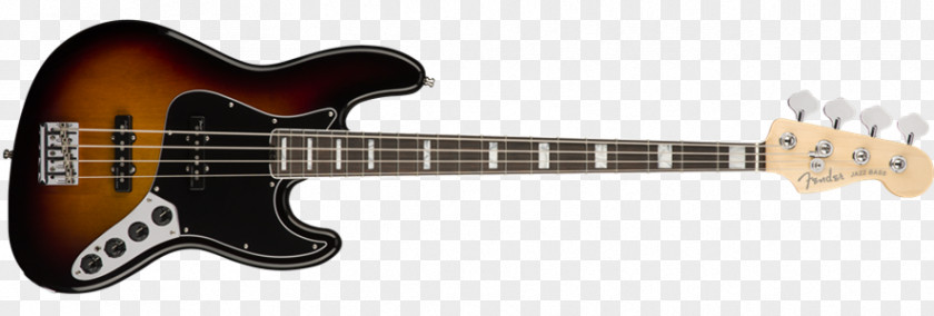 Bass Guitar Fender Precision Geddy Lee Jazz V Sunburst PNG