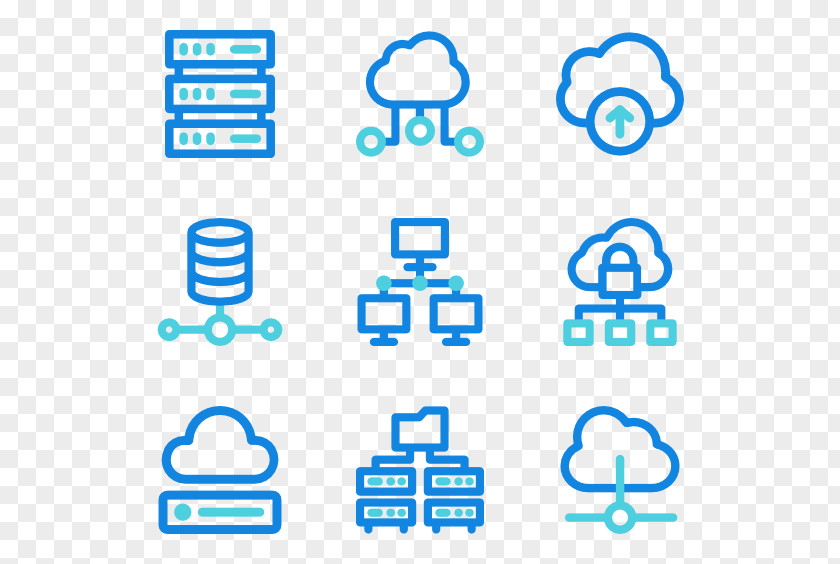 Cloud Computing Symbol Icon Design PNG
