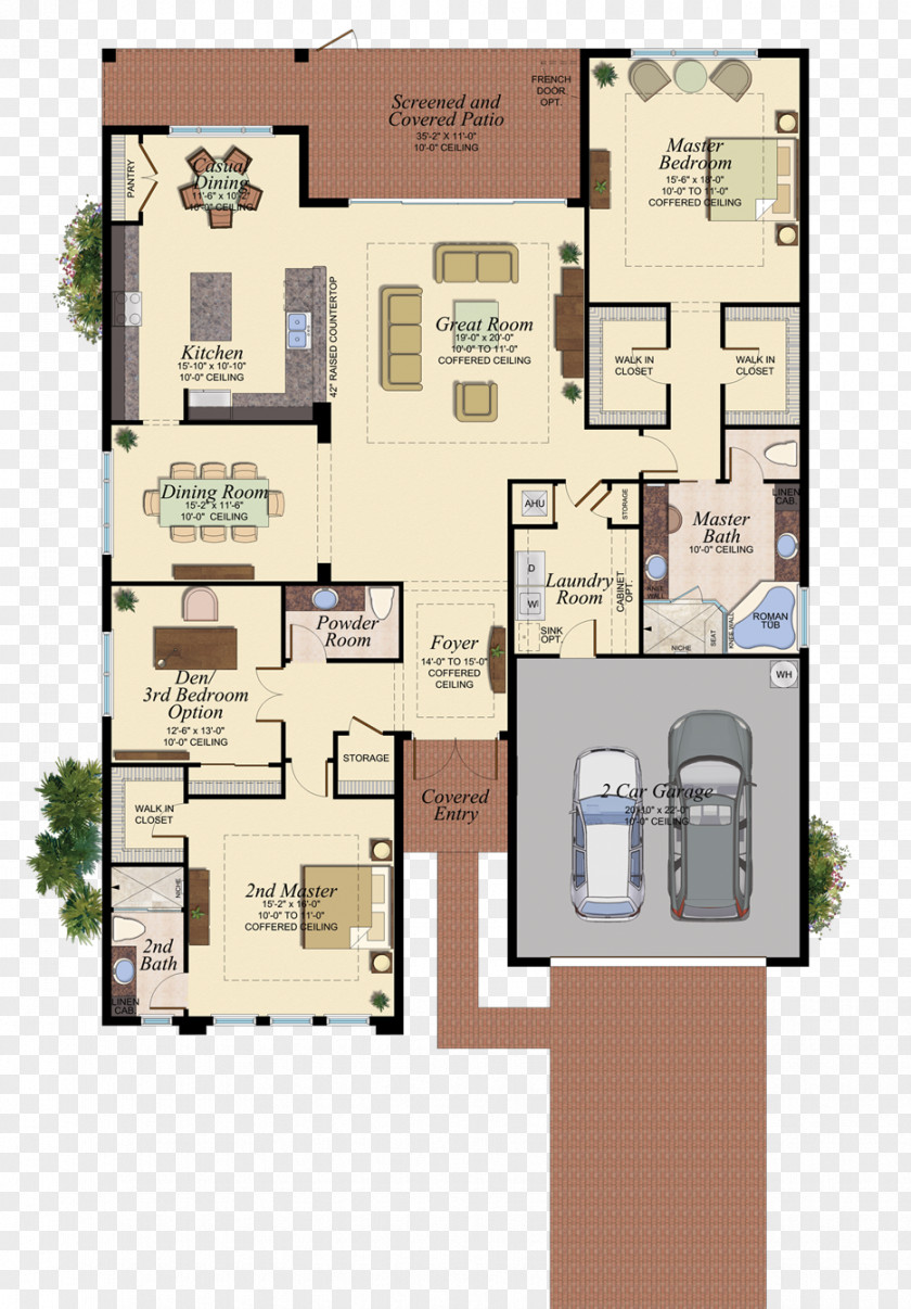 Design Floor Plan Property Courtyard PNG