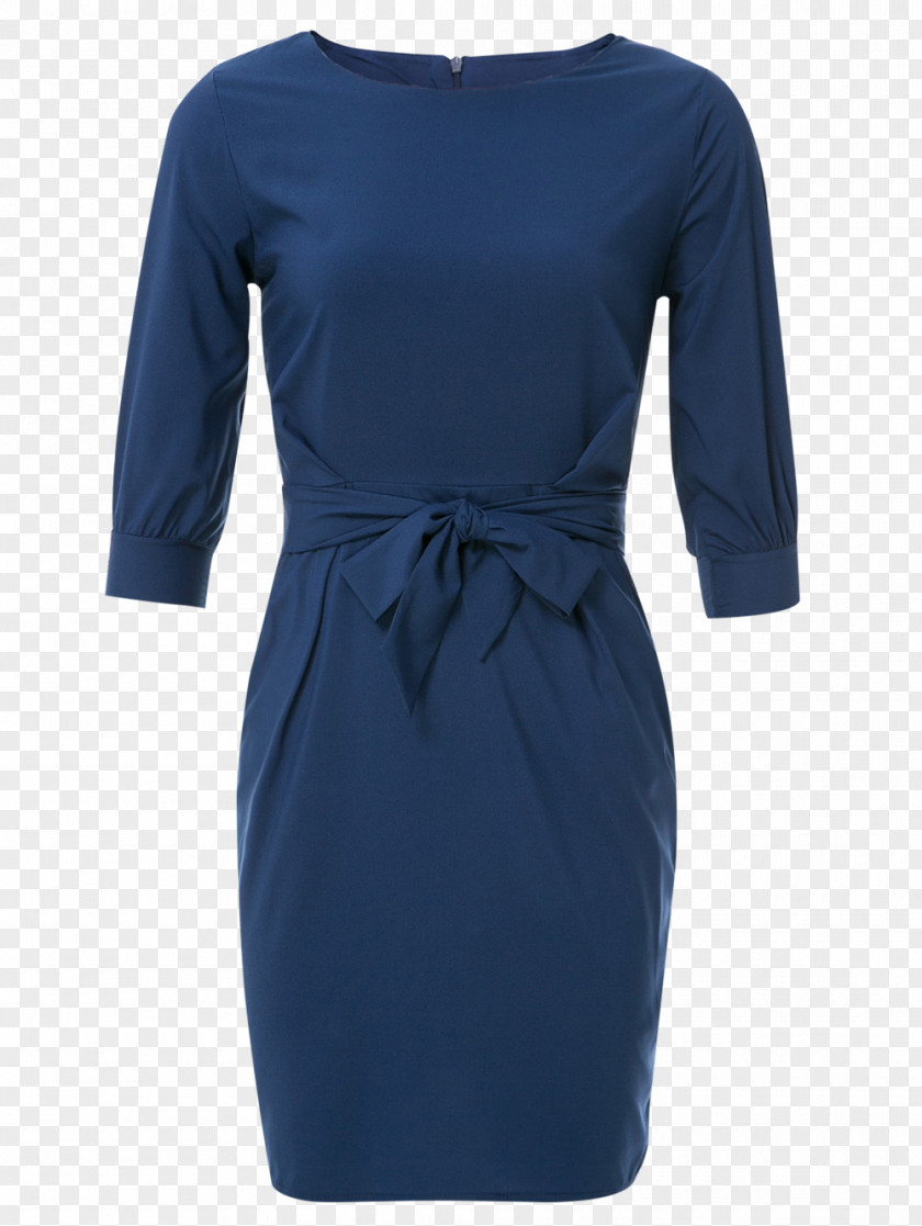 Dress Sheath Fashion Blue Sleeve PNG