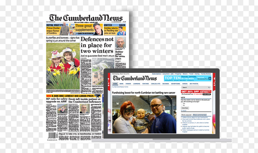 Foreign Newspapers Cumberland News And Star The CN Group PNG
