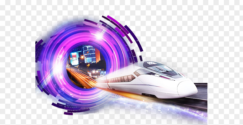 High-speed Trains Hurtling Train Rail Transport Graphic Design PNG