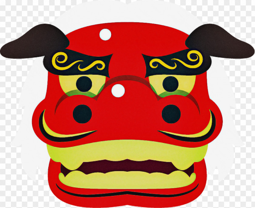 Smile Snout Cartoon Red Yellow PNG
