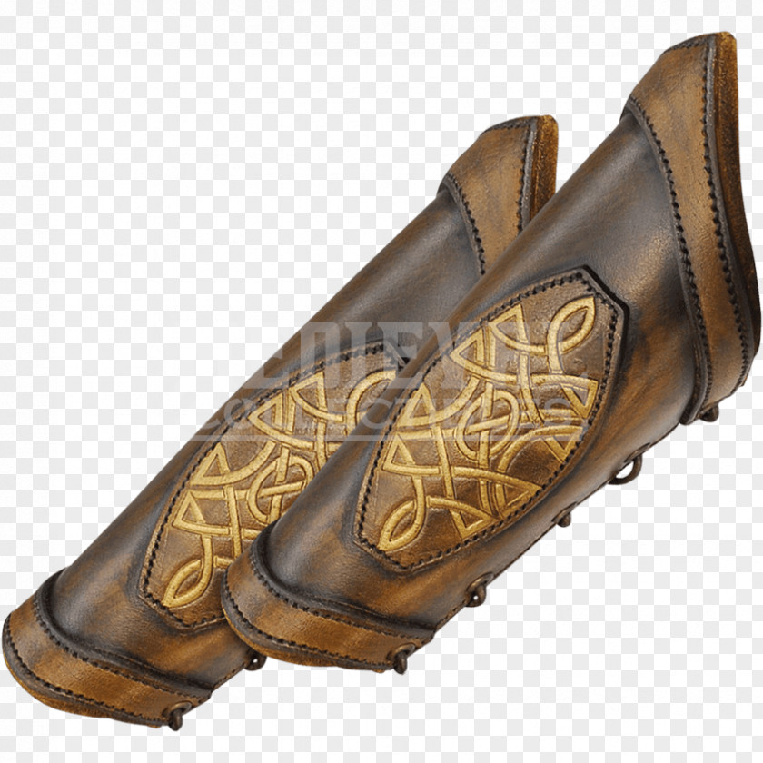 Gothic Celtic Cross Bracer Leather Vambrace Shoe F.C. PNG