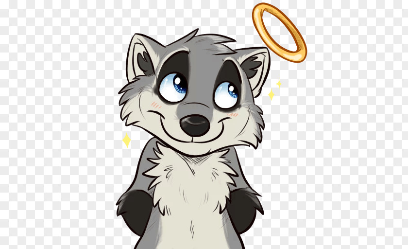 Raccoon Sticker Whiskers Telegram Dog PNG