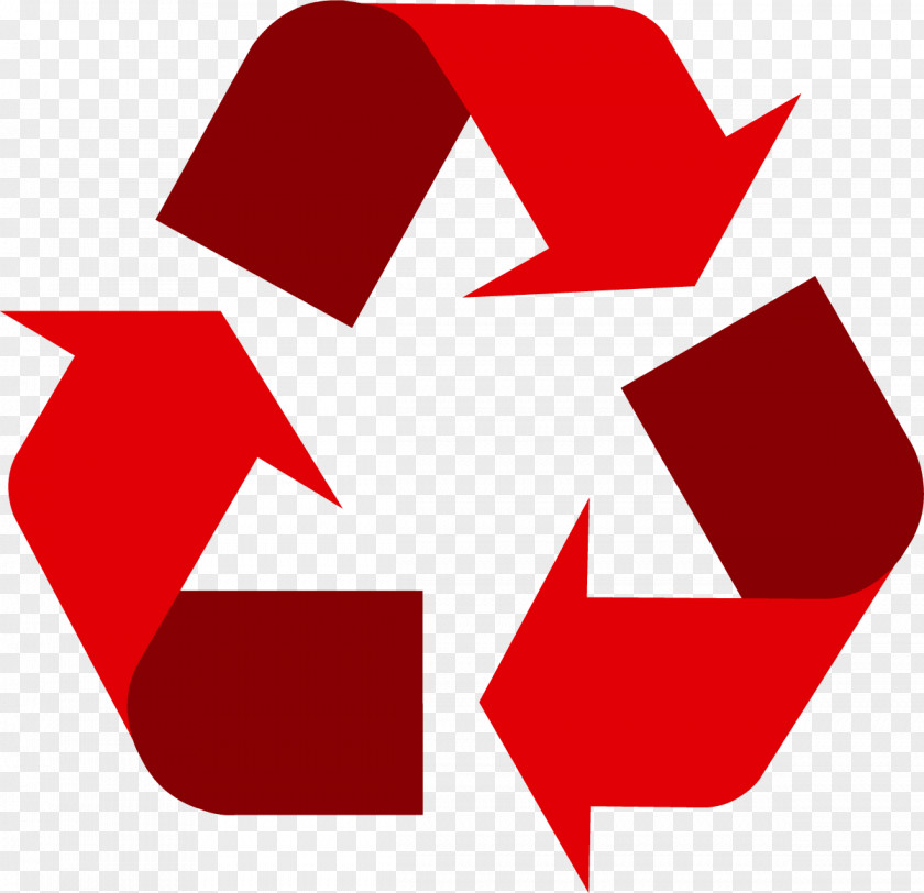 Recycle Red Recycling Symbol Paper Bin Waste PNG